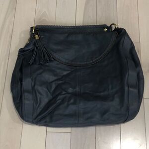 Onna Ehrlich Women's Leather Satchel Shoulder Bag Black